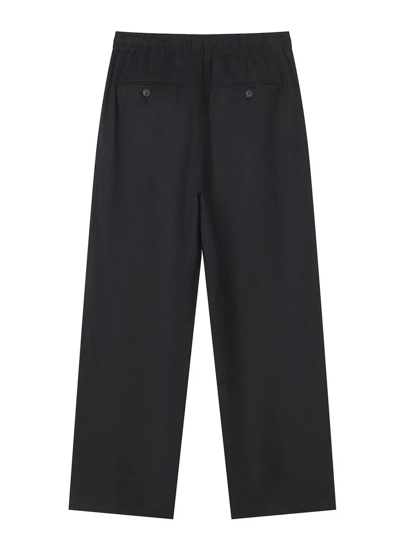 Giordano  Men Relaxed Linen Cotton Straight Khakis for Men | Best Price UAE