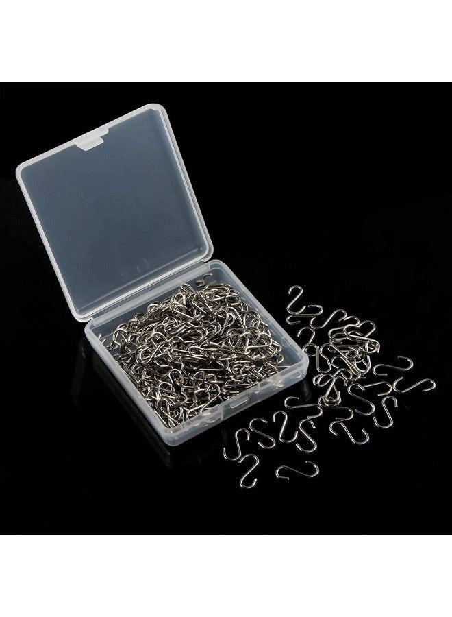 FEBSNOW 250pcs 0.55 Inch Ornament Mini S Hooks Latch Connectors Small Metal S-Shaped Wire Hook Kits for DIY Crafts with Storage Box Ornament Hangers for Halloween Christmas Tree Decoration - Image 5