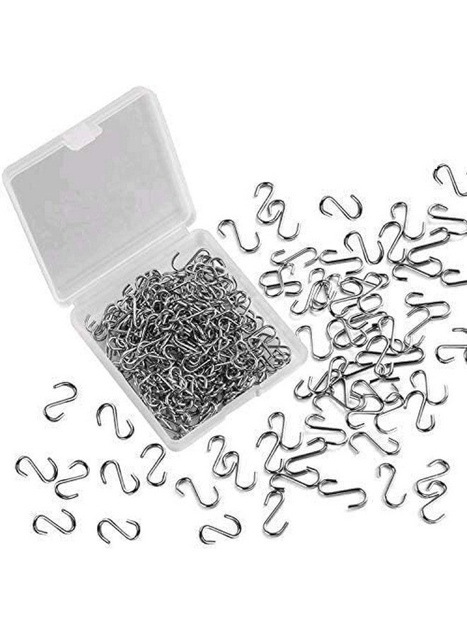 FEBSNOW 250pcs 0.55 Inch Ornament Mini S Hooks Latch Connectors Small Metal S-Shaped Wire Hook Kits for DIY Crafts with Storage Box Ornament Hangers for Halloween Christmas Tree Decoration - Image 2
