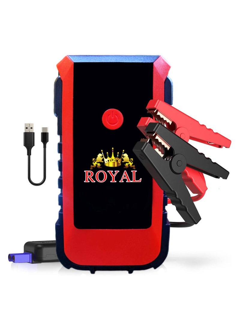Royal - High Quality Royal Car Jump Starter Battery Pack X5 12000 Mah Portable With 2 Usb/Dc 12V Led Light - Image 1