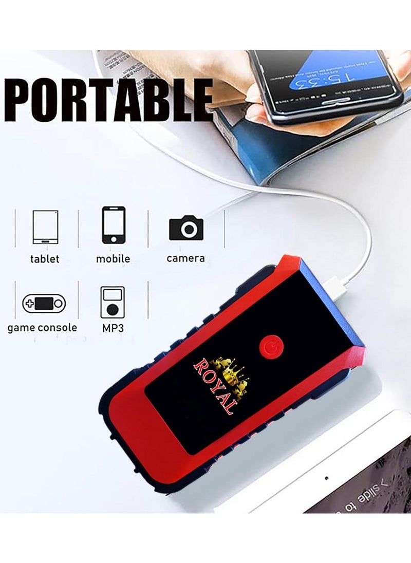 Royal - High Quality Royal Car Jump Starter Battery Pack X5 12000 Mah Portable With 2 Usb/Dc 12V Led Light - Image 1