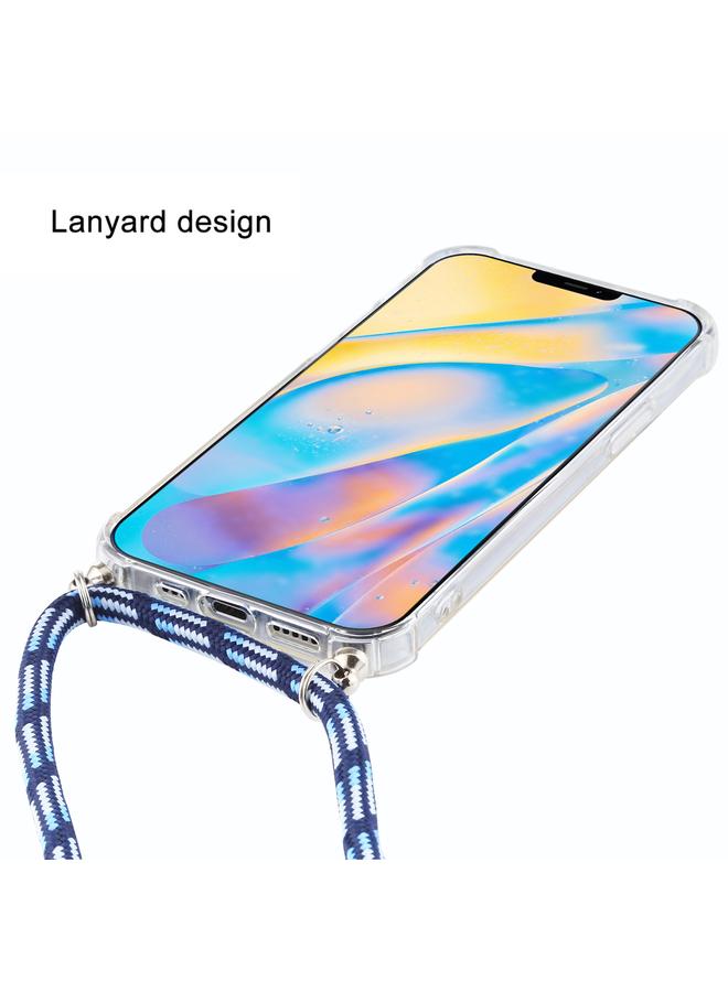 Zaboon Case For iPhone 12 mini Four-Corner Shockproof Transparent TPU Case with Lanyard - Image 3