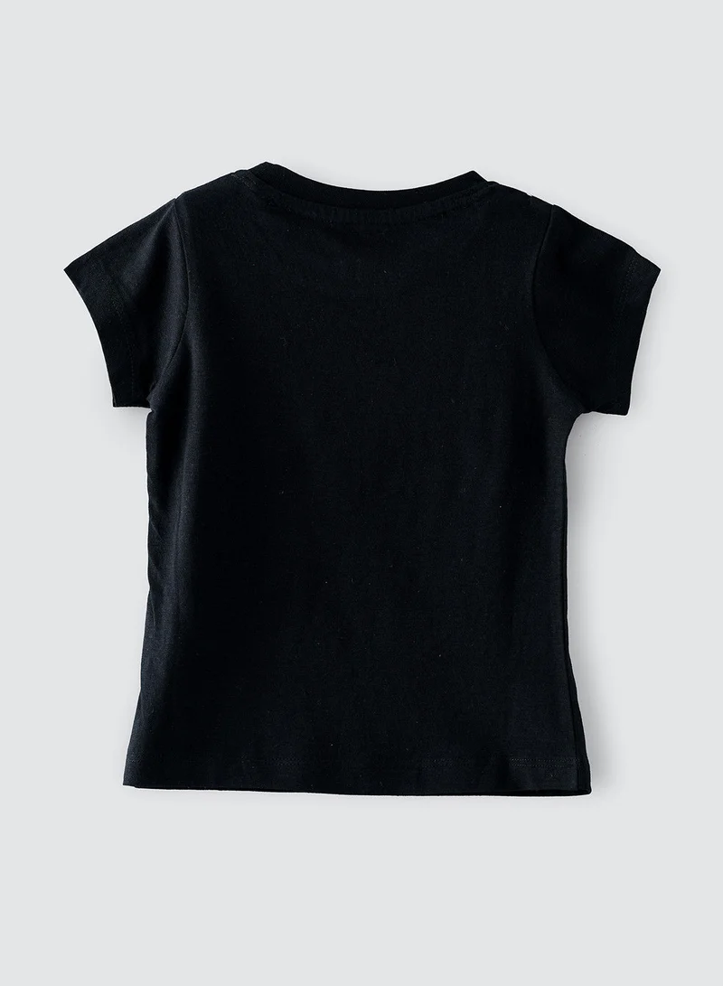 Jelliene Basic round neck graphic t-shirt