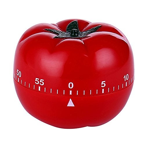 LRZCGB Tomato Mechanical Kitchen Timer,60 Minutes Vegetable Cartoon Timer Ringing Alarm (Tomato) - Image 1