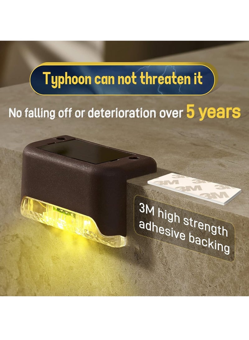 4 Pack Waterproof LED Solar  Light Decor Solar Lights For Railing Stairs Fence Post Yard Black - Image 3