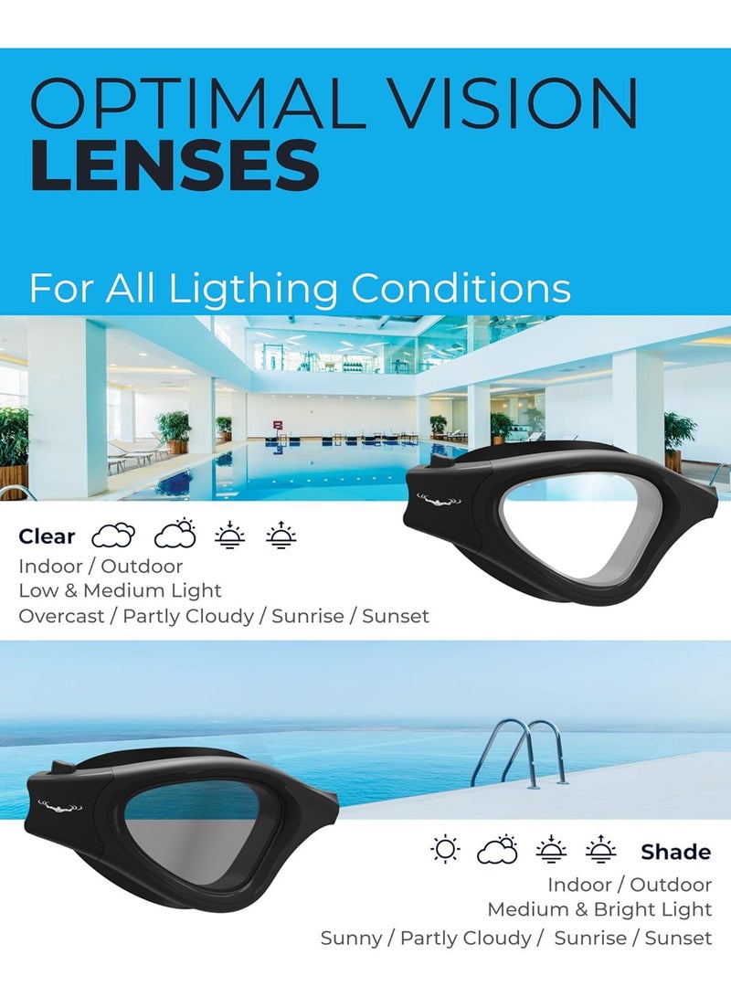 Y&D Professional HD Silicone Waterproof Anti Fog Anti Ultraviolet Swimming Goggles - Image 4