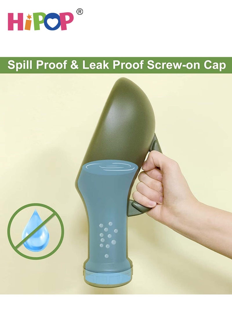 قارورة بول بسعة ١٠٠٠ مل للجنسين مع غطاء مانع للتسرب وقمع، مبولة محمولة لسلس البول والسفر، حاوية بول بلاستيكية لاستخدام السرير أو السيارة أثناء السفر للبالغين والأطفال، سهلة التنظيف - view 5