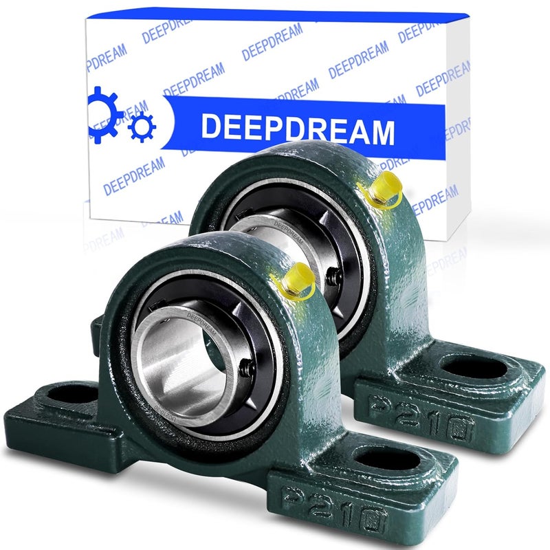 DEEPDREAM 2 Pcs UCP210-30 Pillow Block Mounted Ball Bearing with 1-7/8"(1.875inch) Self Alignment - Image 1