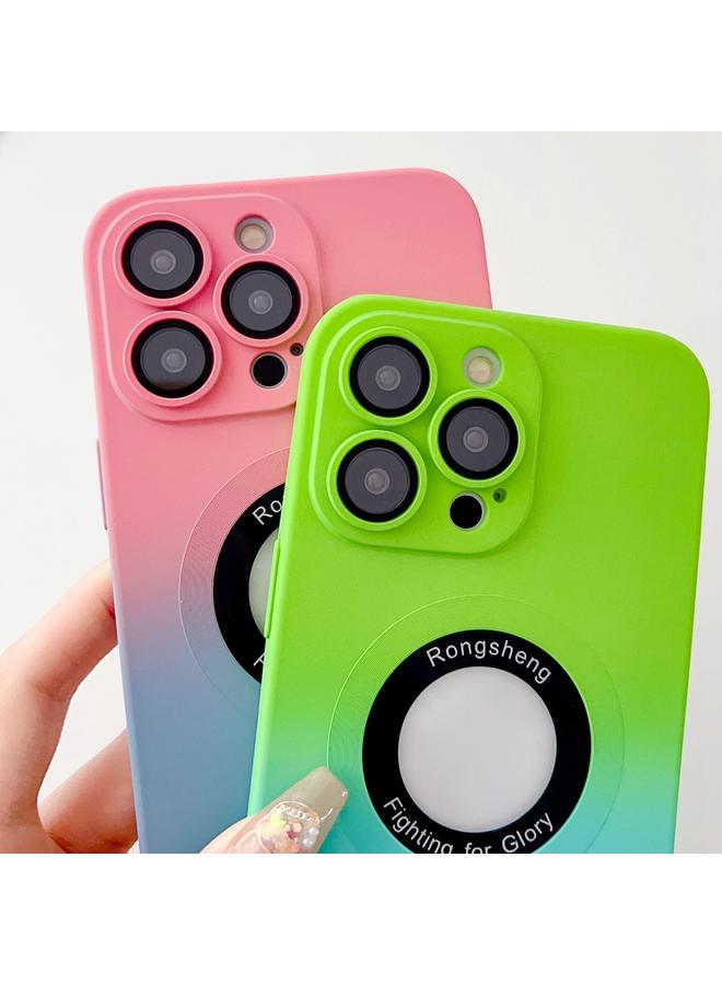 S-TOP Case For iPhone 11 Pro Two-color Gradient MagSafe TPU Phone Case - Image 5