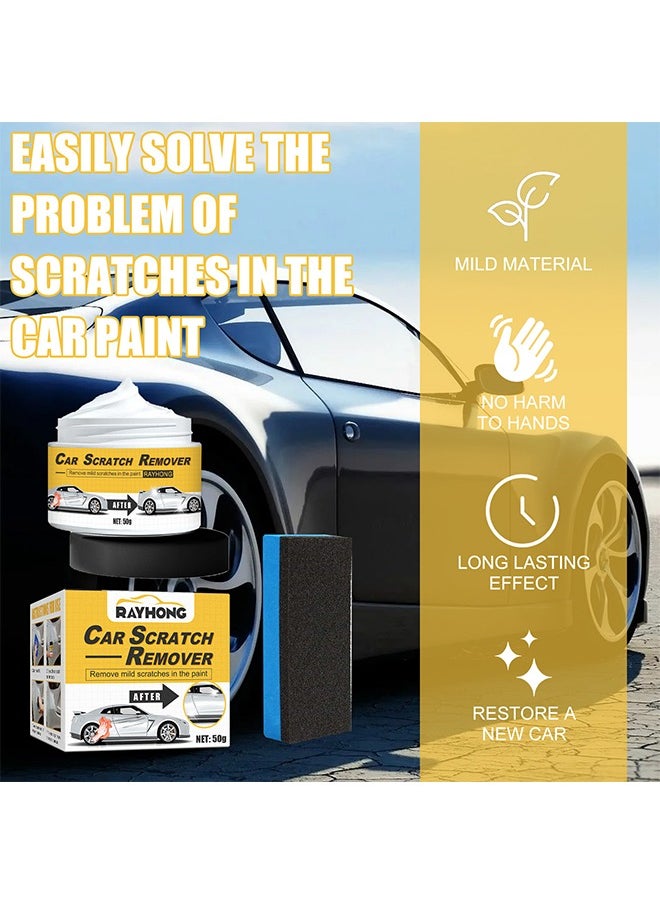 RAYHONG Car Scratch Remover, Car Scratch Eliminator Cleaner,  Cream, Scratch Hiding Agent, Car Scratch Remover, Dirt Remover, Scratch Repair Wack, Car Coating Agent, Auto Repair Cream, Car Scratch Removal 50g  - Image 5