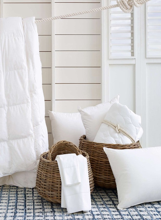 Pine Cone Hill Classic Hemstitch White Pillowcases (Pair), King Size, White Solid Pattern - Image 3
