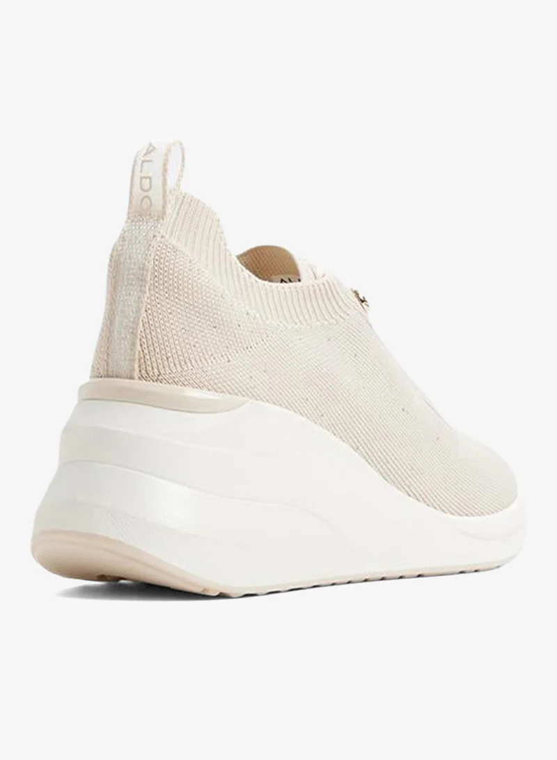 Aldo  Iboni Ladies White Wedge Sneakers for Women | Best Price UAE