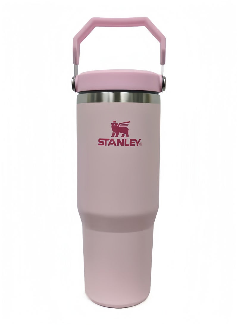 ستانلي ستانلي من الفولاذ المقاوم للصدأ من الفولاذ المقاوم للصدأ - زجاجة ماء معزول بالفراغ للمنزل أو المكتب أو سيارة كوب قابل لإعادة الاستخدام مع القش المقاوم لوجه بارد من أجل ، 30 أوقية - Image 3