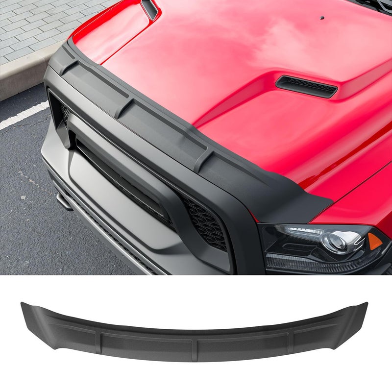 powoq Hood Deflector Compatible with 20092018 Dodge RAM 1500 Deflector TPE Shield Hood Protector Replacement for 2009 2010 2011 2012 2013 2014 2015 2016 2017 2018 Dodge RAM 1500 Accessories - Image 2