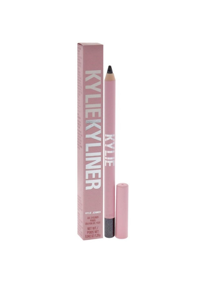 Kylie Cosmetics Kylie Cosmetics Gel Eyeliner Pencil - 013 Shimmery Grey for Women - 0.04 oz Eyeliner  - Image 3