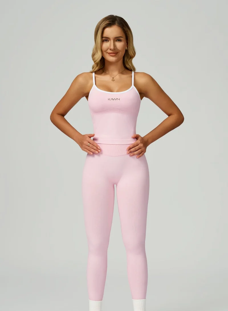 Kawn.yoga Carousel Pink Womens Square Neckline Cami Top for Women | Best Price UAE