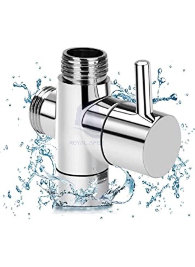 Royal Apex 2-Way Shower Arm Diverter Valve G1/2" Chrome Polished Brass Splitter Bathroom Valve Adapter For Bathroom Kitchen Mixer Etc... - Image 3