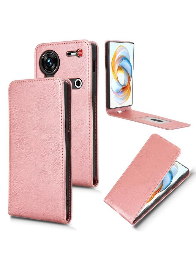 erorex Case For ZTE Nubia Z70 Ultra Magnetic Vertical Flip Leather Phone Case - Image 1