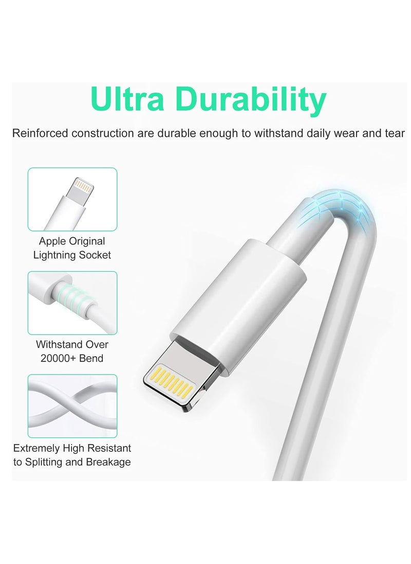 ELTRAZONE - USB C to Lightning Cable 2M [MFi Certified] Compatible with Apple iPhone 14 Pro Max/13/12/11 Pro/X/XS/XR/8 Plus/AirPods Pro,Supports Power Delivery,White - Image 1
