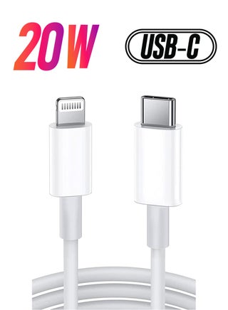 USB C to Lightning Cable 2M [MFi Certified] Compatible with Apple iPhone 14 Pro Max/13/12/11 Pro/X/XS/XR/8 Plus/AirPods Pro,Supports Power Delivery,White - pzsku/Z00A2F745671740C8AE04Z/45/_/1738233269/3e75dda2-f5c0-40c7-9fda-c3aabcd7898b