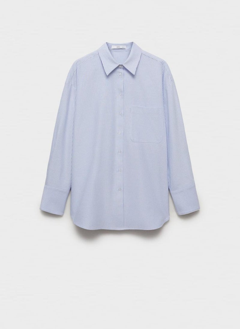 MANGO Striped Cotton Shirt  - Image 5