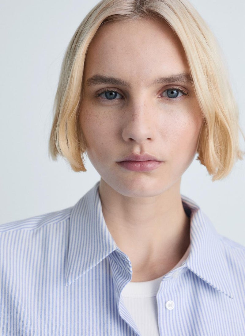 MANGO Striped Cotton Shirt  - Image 3