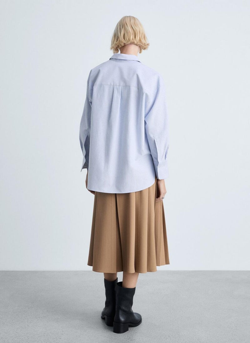 MANGO Striped Cotton Shirt  - Image 2