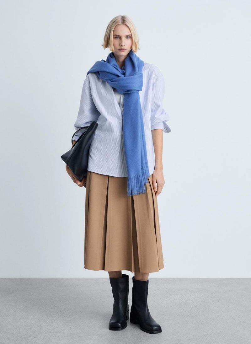 MANGO Striped Cotton Shirt  - Image 4