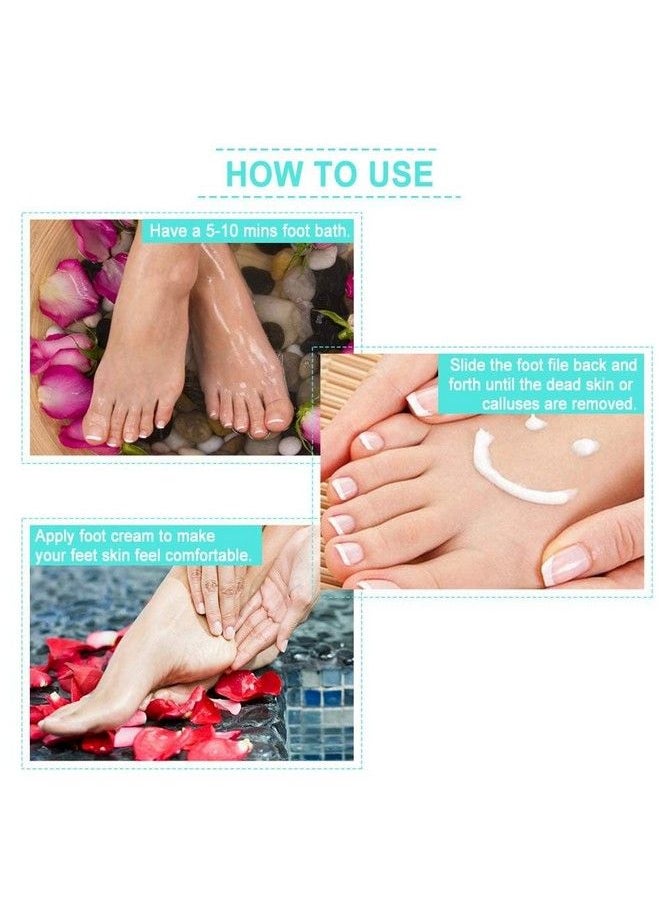 VITALOGY - Callus Remover For Feet ; Foot Scrubber For Dead Skin Remover ; Curved Foot File Removes Hard Skin Leaves Feet Smooth ; Pedicure Tools Foot Scraper Rasp (Green) - Image 1