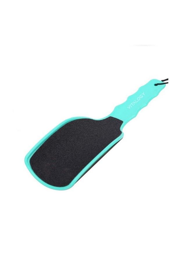VITALOGY - Callus Remover For Feet ; Foot Scrubber For Dead Skin Remover ; Curved Foot File Removes Hard Skin Leaves Feet Smooth ; Pedicure Tools Foot Scraper Rasp (Green) - Image 1
