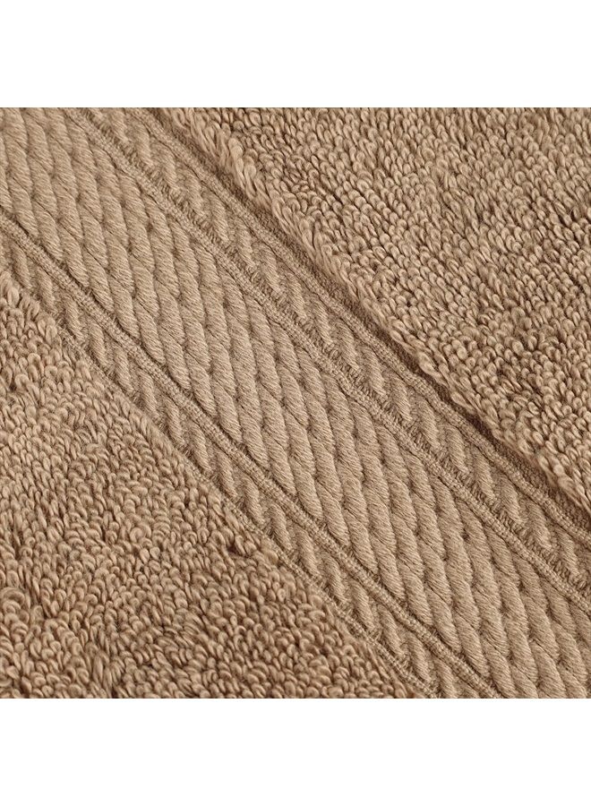 Superior Madison TS Set, Bath Towel 2-Pack, Latte, 2 Count - Image 3