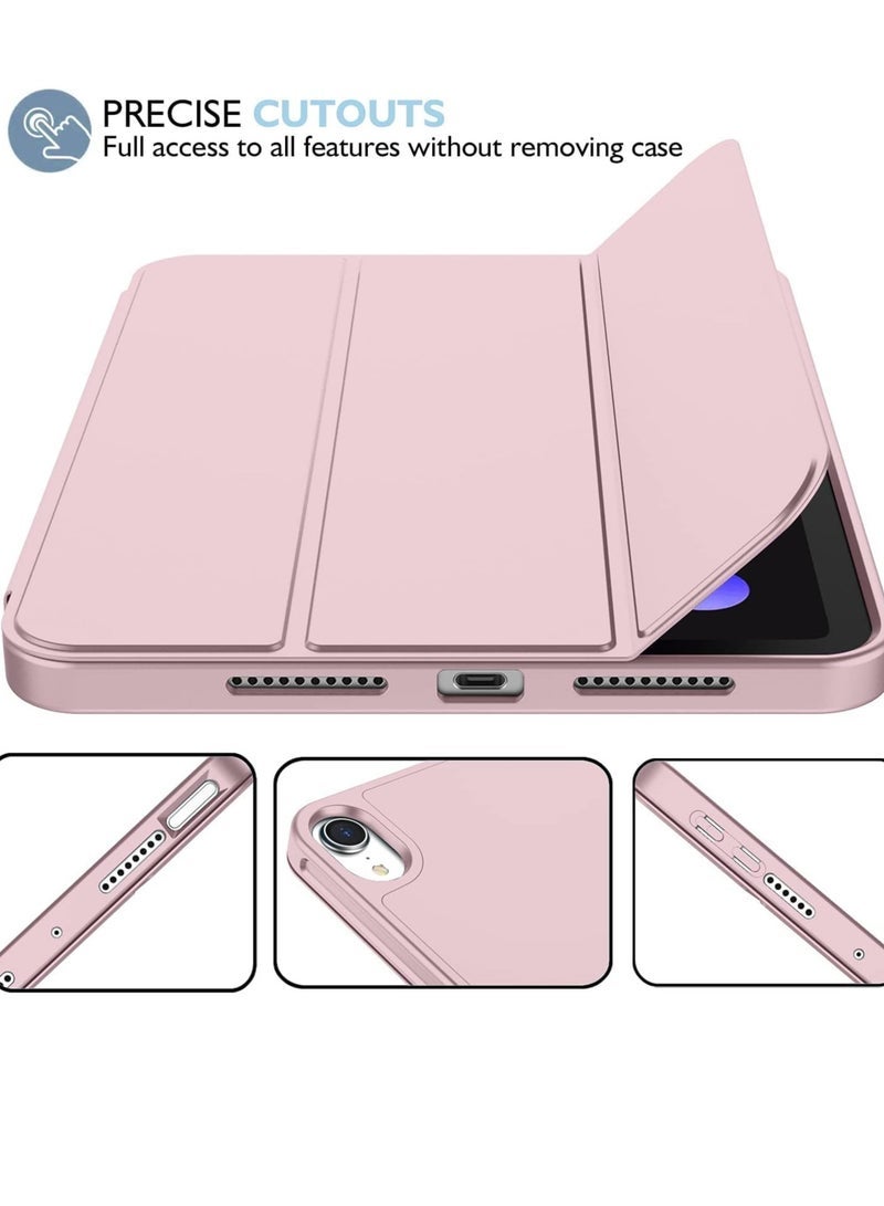 Gulf Trend NEW Smart Case with Pencil Holder for iPad Mini 7 – Trifold Stand, Soft TPU Back, Auto Wake/Sleep, Dust Proof & Anti-Fingerprint, Heavy Duty Protection – Slim & Durable Case for iPad Mini 7 - Image 4