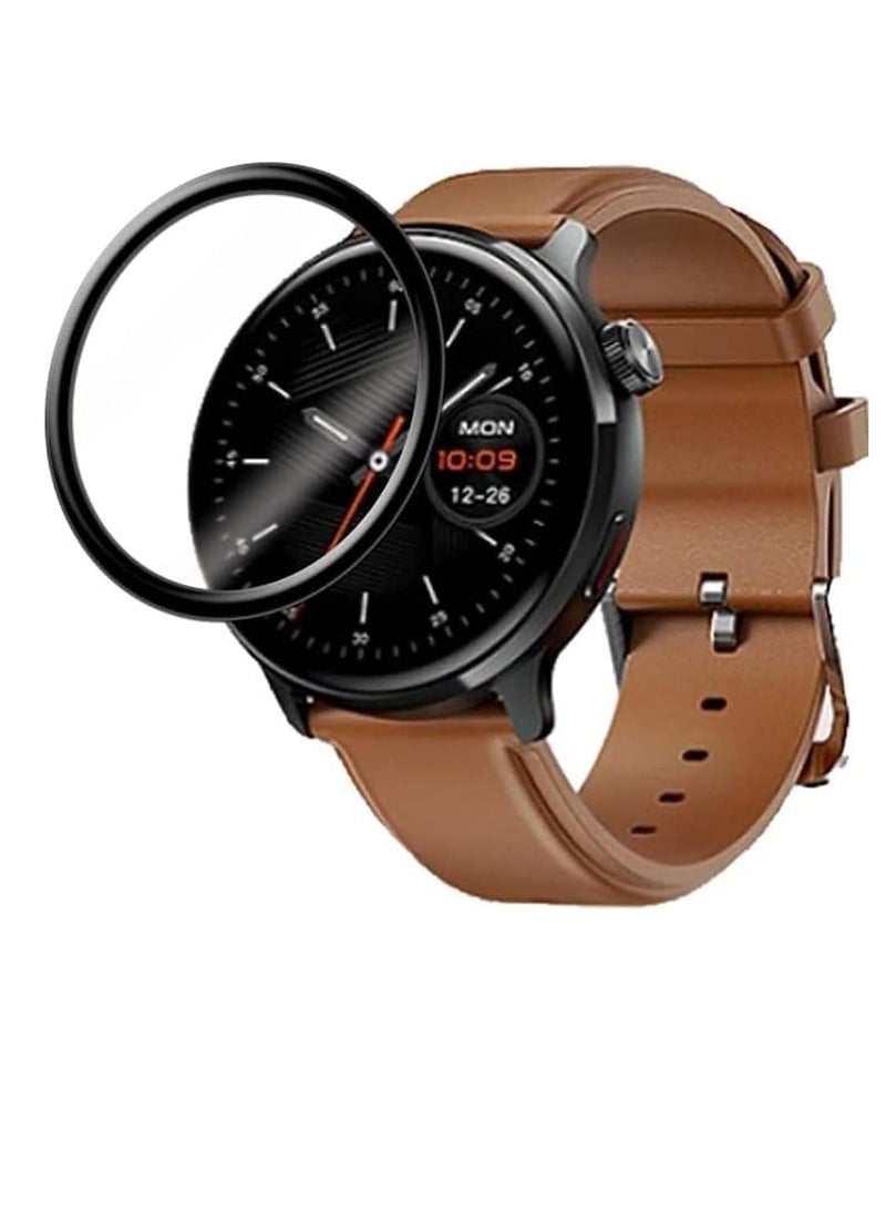 Screen Protector For Huawei Watch GT5 Pro 46mm, 3D Curved Soft Edge Protective Film [Bubble Free] [ Shatterproof] [High Sensitive] (Not Glass) Screen For GT 5 Pro 46mm