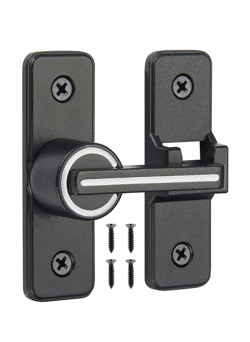 Excefore 180 Degree Right Angle Door Lock, Heavy Duty Flip Door Latch Bolt Lock cam Lock Door and Window Push-Pull Lock Rod Bolt barn Push-Pull Door Lock (Luminous Tone)  - Image 1