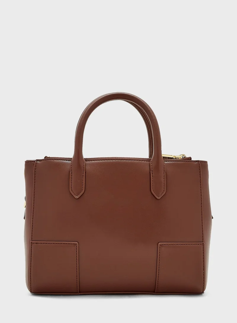 Love Moschino Square Logo Detail Crossbody Bag