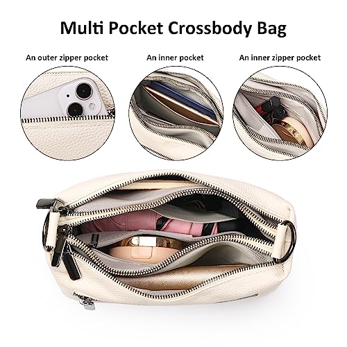 GAEKEAO Crossbody Bags for Women Small Cross Body Bag Genuine Leather Camera Bag Purse with Adjustable Strap - Image 2