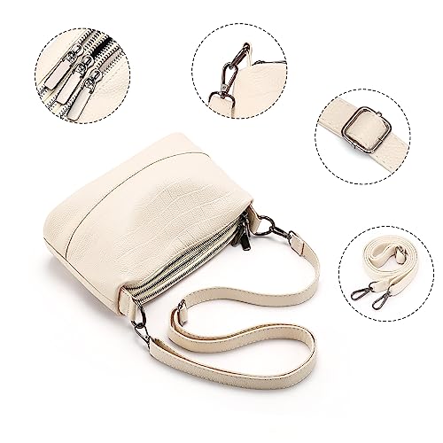 GAEKEAO Crossbody Bags for Women Small Cross Body Bag Genuine Leather Camera Bag Purse with Adjustable Strap - Image 5