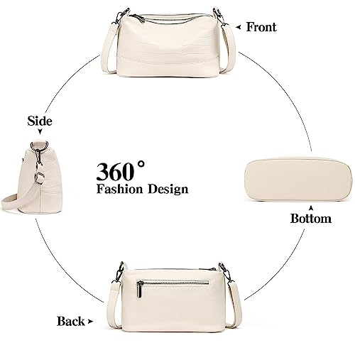 GAEKEAO Crossbody Bags for Women Small Cross Body Bag Genuine Leather Camera Bag Purse with Adjustable Strap - Image 4