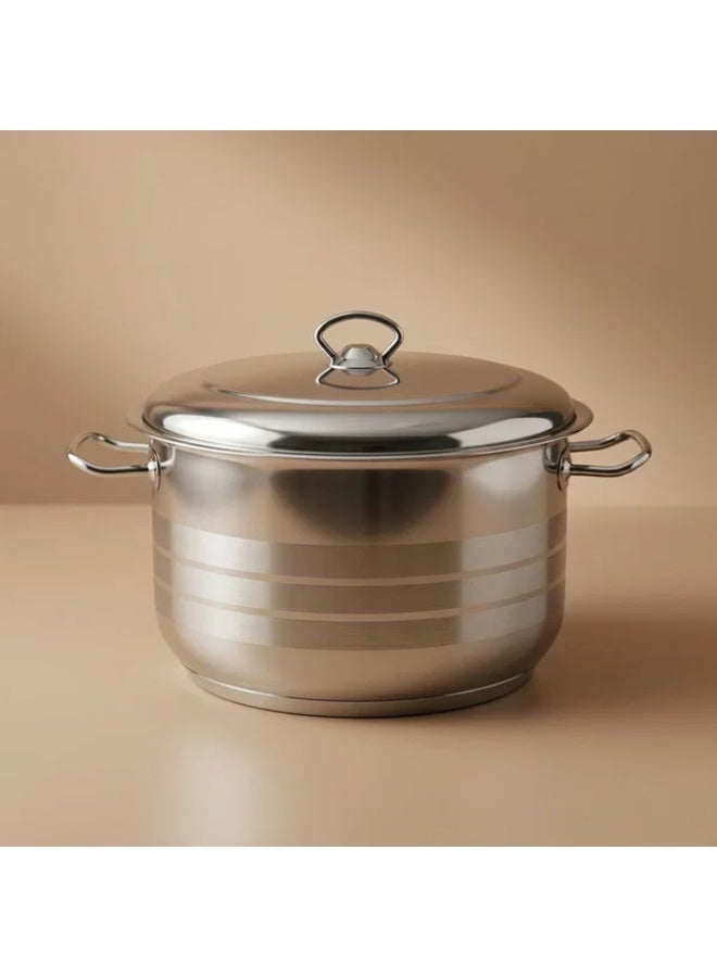 Classic Stainless Steel Cooking Pot, 8.5 Liters - Silver