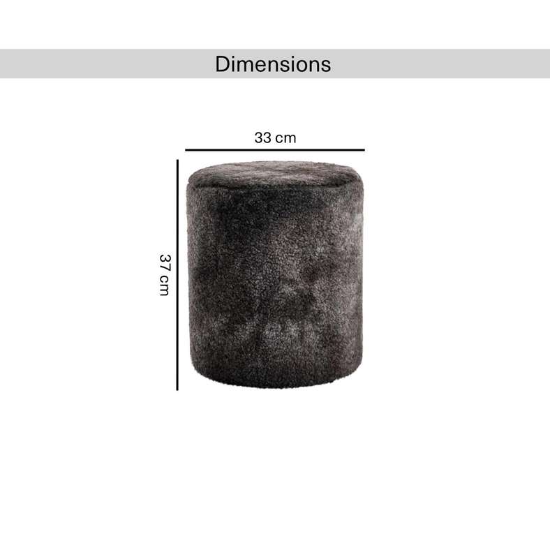 Pan Home Giorgia Pouf 33x33x37cm - Black - 123AIC9904068 - Image 5
