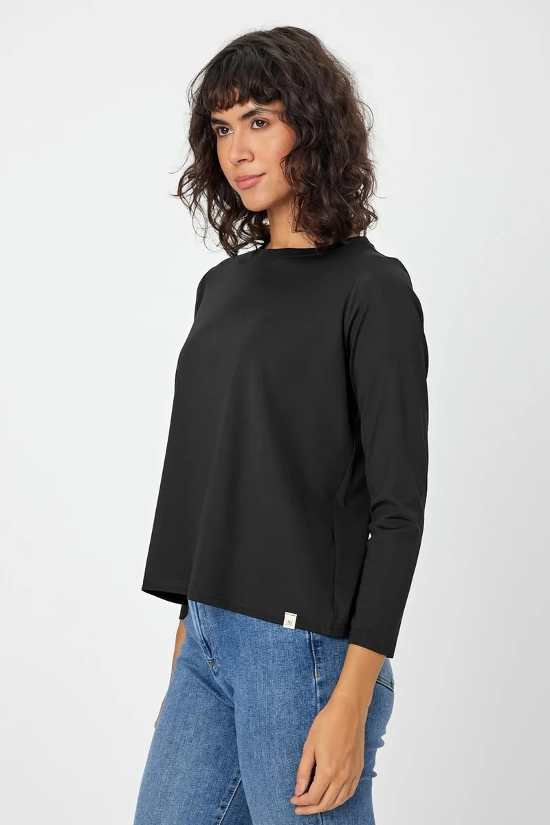 الكسندر جاردي Alexandergardi Long Sleeve Mercerized Fabric T-Shirt (AGSWEAT00)