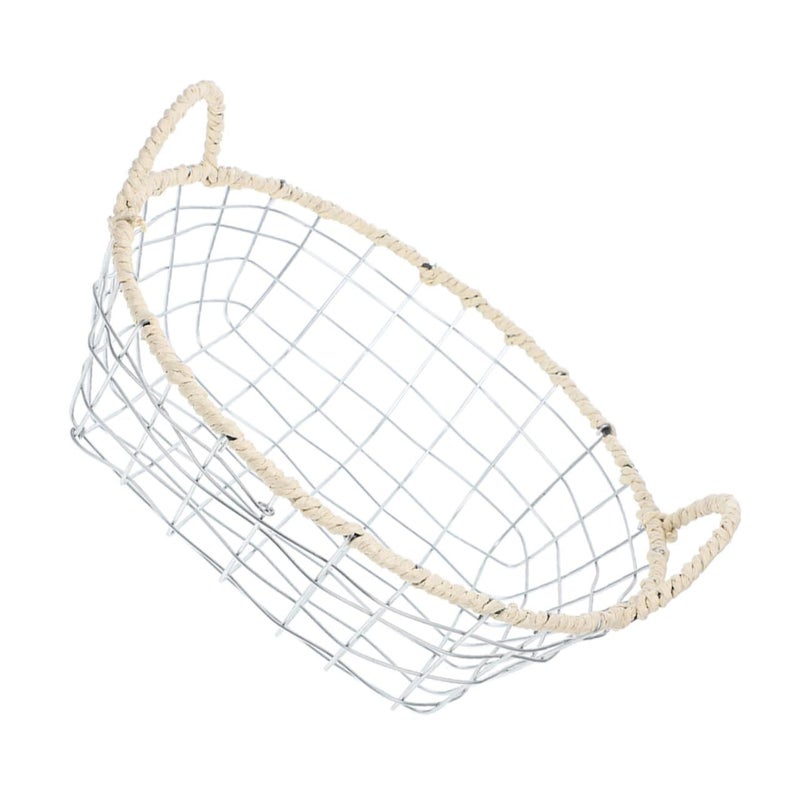 Iron Wire Fruit Basket Kitchen Organizer Portable Countertop Storage For Snacks Pantry - Image 2