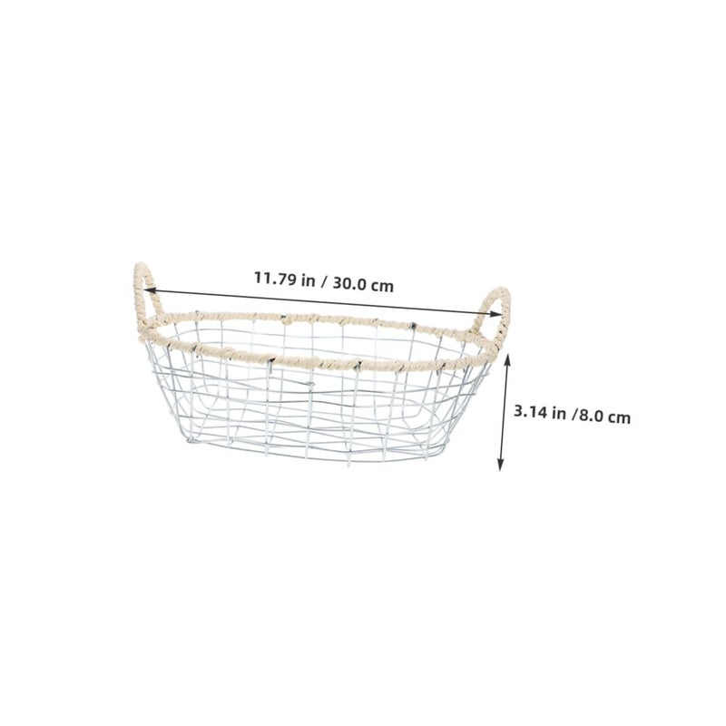 Iron Wire Fruit Basket Kitchen Organizer Portable Countertop Storage For Snacks Pantry - Image 3