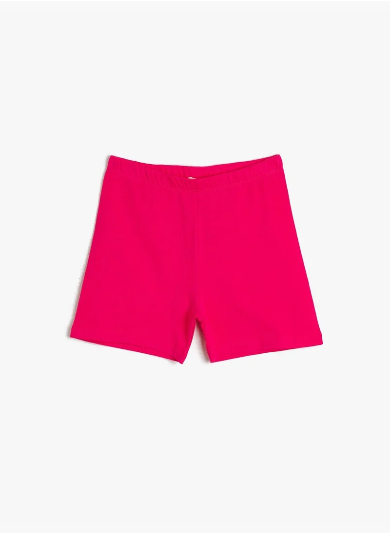 KOTON Medium Rise Shorts