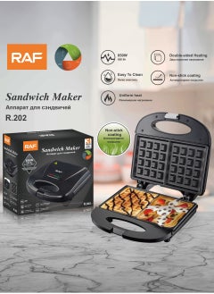 RAF Household double-sided heating waffle maker, multifunctional electric breakfast machine  - Image 1