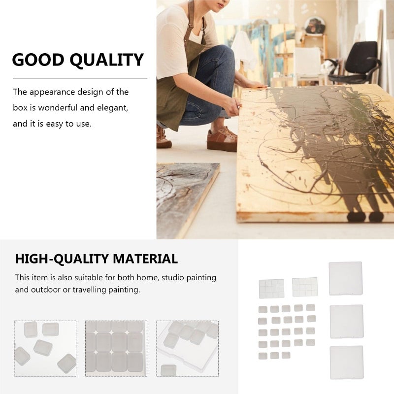 Watercolor Paint Set 25 Pcs With 1ml And 0 4ml Mini Square Palettes For Artists - Image 4