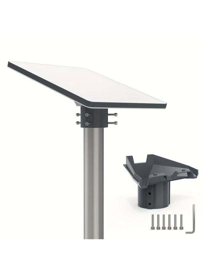 Gray Starlink Mini Satellite Dish Mount Heavy Duty Aluminum Alloy No Power Easy Installation for Home Office RV - Image 1