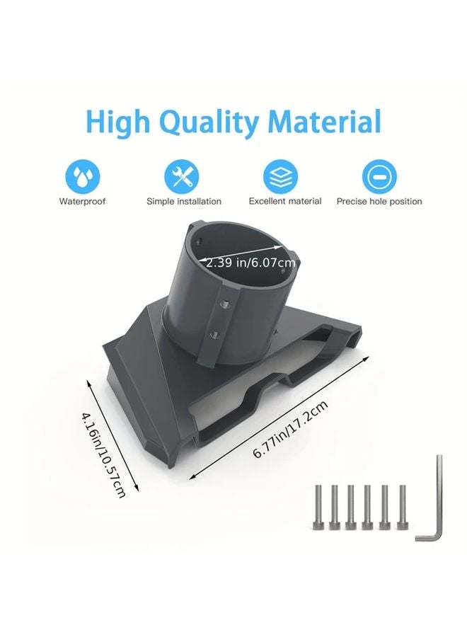 Gray Starlink Mini Satellite Dish Mount Heavy Duty Aluminum Alloy No Power Easy Installation for Home Office RV - Image 3