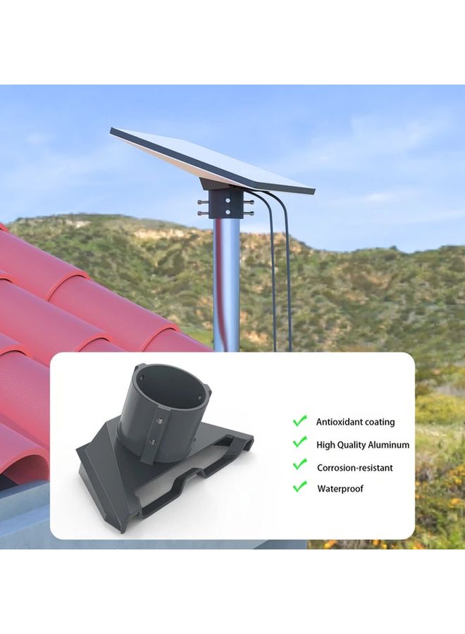 Gray Starlink Mini Satellite Dish Mount Heavy Duty Aluminum Alloy No Power Easy Installation for Home Office RV - Image 4