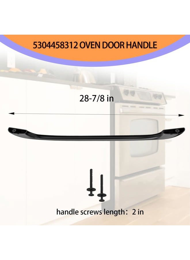 supeiqality 2024 Upgraded 5304458312 Oven Door Handle for Kenmore Frigidaire Electrolux Electric Range Oven Stove Handle Replacement 316443600 AP3965016 Include 2 PC 316433300 Handle Screws 2-Year Warranty - Image 4
